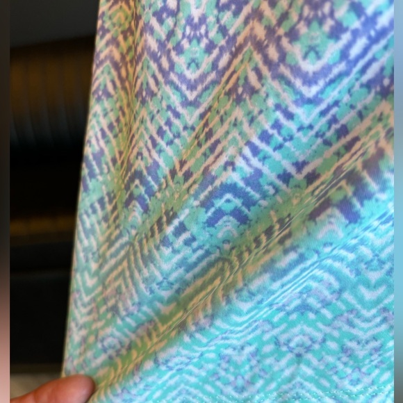 Pretty blues & white 3/4 sleeve dress / UPF 50 fabric - Picture 8 of 9